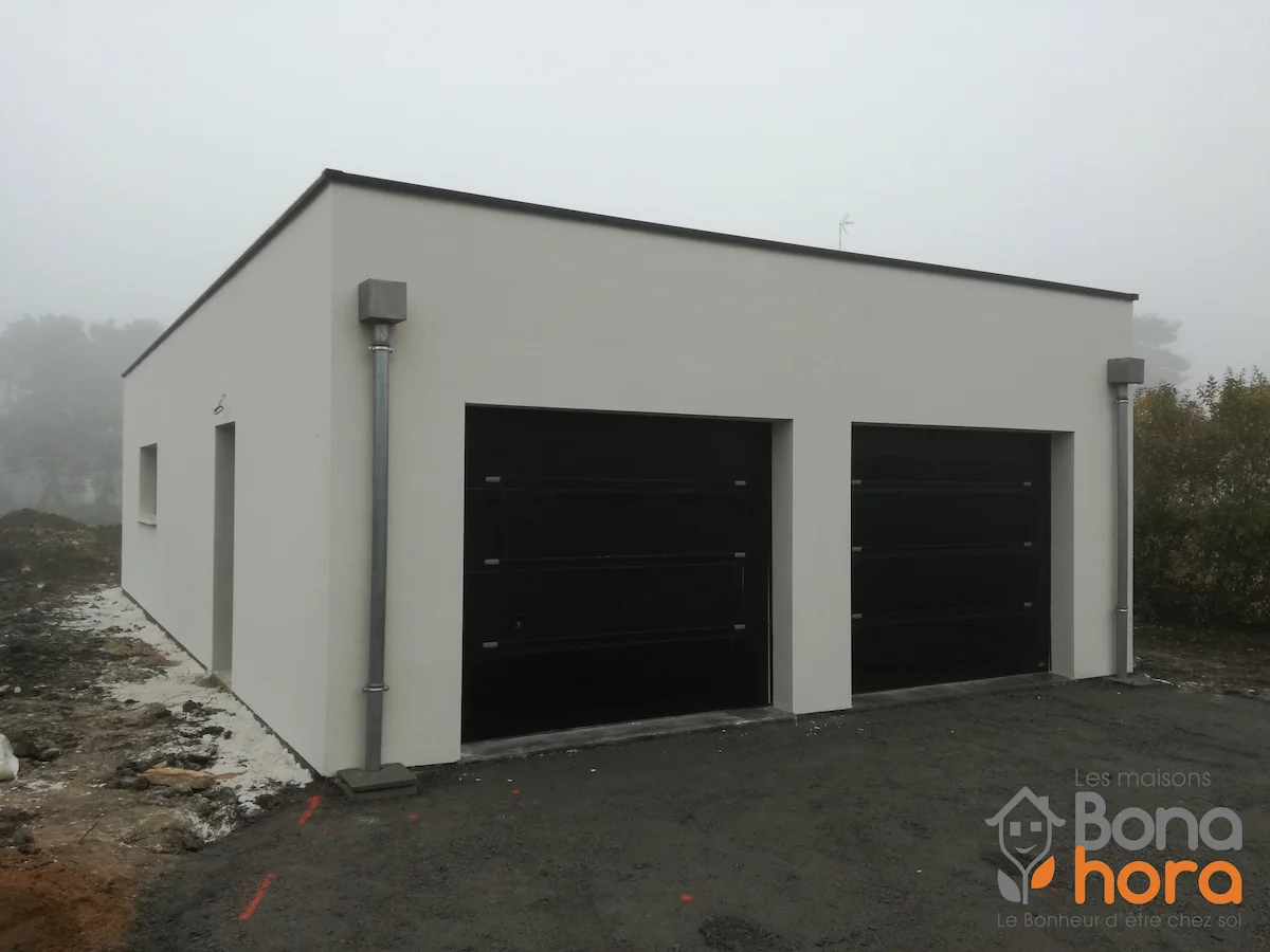 Garage toit plat moderne - Châtellerault (86100)